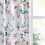 Floral Thermal Curtains 52" x 84", 2-Panel Grommet Set 1