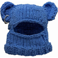 Balaclava-kasvomaski Unisex-neulottu talvinen lämmin hupullinen huivi