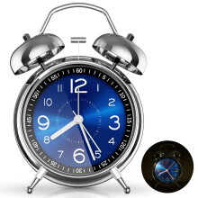 Retro Twin-Bell Alarm Clock with Backlight