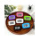 2-Piece Mini Digital Clock with LED Backlight, Thermometer 1