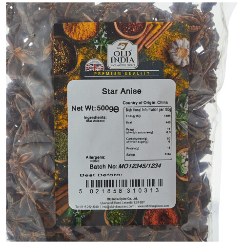 Old India Star Anise 500g 1