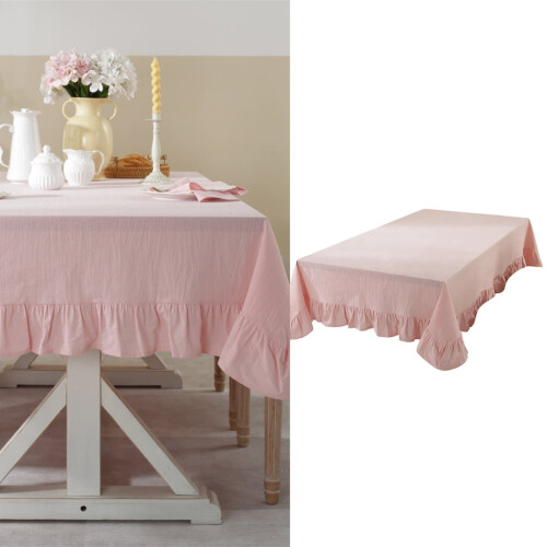 Cotton Ruffled Tablecloth Nordic Style 1