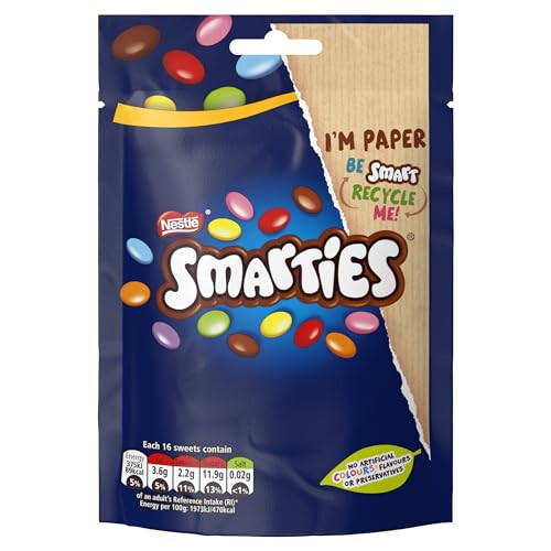 Smarties Milk Chocolate Sharing Bag, 8 x 105 g 2