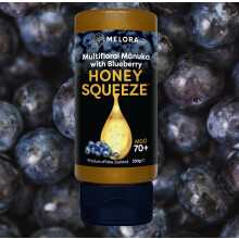 Melora 100% Pure & Certified M?nuka Honey Squeeze Bottles (Blueberry)