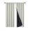 Beige Polyester Rod-Pull Blackout Curtains 200x100cm 1