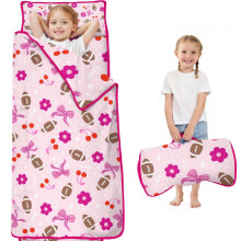 Pink football and flowers toddler nap mat 48x24 inches