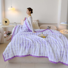 Plush Fleece Throw Blanket Light Purple 39.4 x 59 Inch