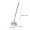 Escova de limpeza de plástico cinza com cabo de 43 cm (16,9 polegadas) de comprimento. 3