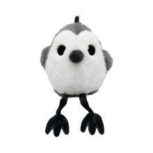 Pluche pinguïn, grijs, 30 cm