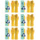 Rosa silikontvätthandskar, M, 6-pack 5
