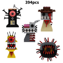(394 pcs)Sprunki Parásito Bloques de Construcción Juguete Juego Periférico Educativo Niños Regalos
