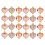 24pcs Heart Ornaments Red Pink Silver 4.5cm 2