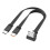 Καλώδιο φόρτισης διπλής εξόδου USB-C, γρήγορη φόρτιση 66W, υπό γωνία 2