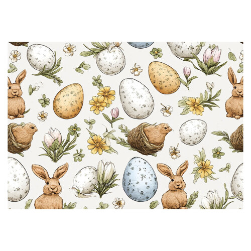 Osterhasen-Geschenkpapierbogen, 19,7 x 27,6 Zoll 1