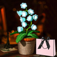 Lampe muguet au crochet faite main