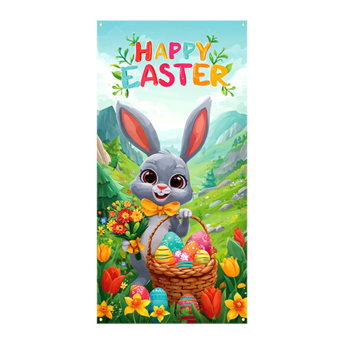 Easter Bunny Egg Door Curtain 35.4x70.8 Inch 1