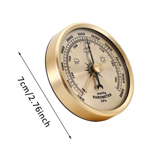 Barometer guld digital lufttryksmåler 1 stk. 2