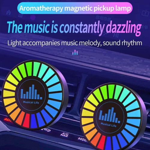 Lâmpada magnética RGB Rhythm com sincronização de som e USB-C 2