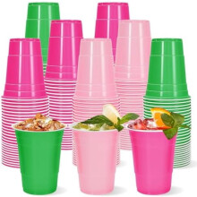 Plastic feestbekers van 473 ml (16 oz) – 60 stuks, 3 kleuren
