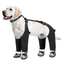 Návleky na nohy pre psov s protišmykovou podrážkou a bezpečnostnými prackami