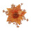 Flor artificial de poinsétia prateada com glitter, 14 cm (5,5 pol.) 1