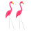 Flamingo hagepinner utendørs plendekorasjon 96 x 33 cm 1