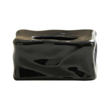 Couvercle de boîte à mouchoirs en céramique, style minimaliste carré, 1 pièce