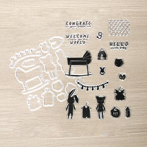 Clear Silicone Stamp E Journal Decor Card Creative Patterns Handmade Craft Tool 1