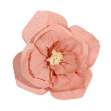 Ensemble de 3 fleurs en papier crépon 3D de qualité supérieure, réalistes et parfaites pour les mariages, les anniversaires et la décoration