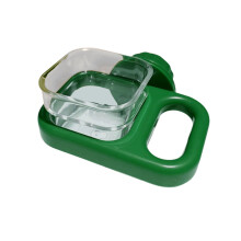 Gamelle transparente pour oiseaux avec clip