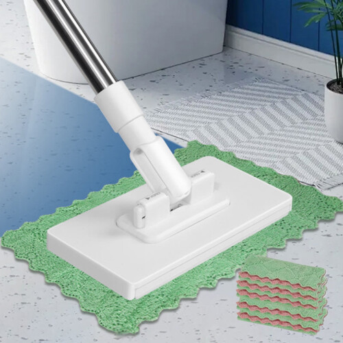 Balai-serpillère jetable pour le visage avec manche extensible de 100 cm