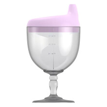 Irenare 2 Pcs Baby Sippy Cup Goblet Cup No Spill Glass Sippy Cup Baby Goblet Cup Baby Sippy Cup Glass Beverage Mug Milk Bottle With Lid For Kids