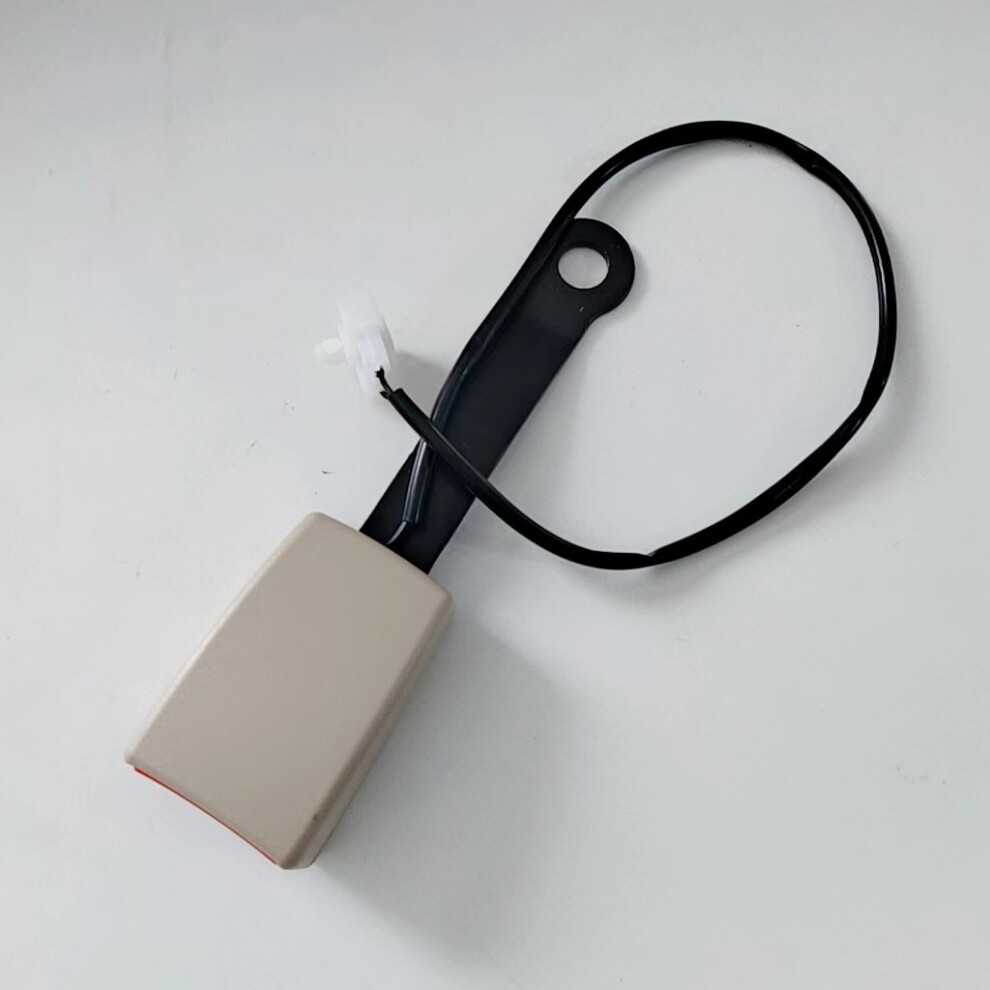 (Beige) Automotive Belt Safety Connector Warning Alarm Car Security Passenger Safetys Beige 695393129560