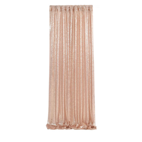 Rose Gold Sequin Backdrop Curtain 61x243cm 1