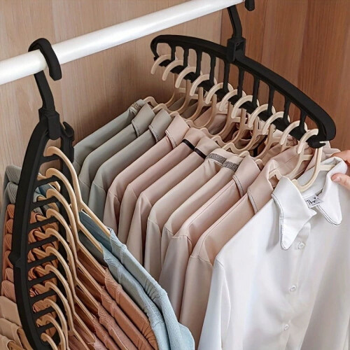 11-Hole Multifunctional Heavy-Duty Clothes Hanger, Stackable & Space-Saving, Compatible with Standard Wardrobes 2