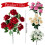 Kunstig rosebuket7-stilke kunstige blomster 3