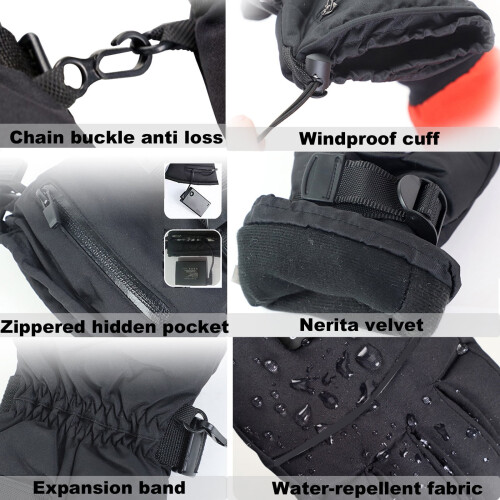 Heated Driving Gloves with 3-Speed Temp Control, Windproof & Touchscreen-Compatible – Unisex 2