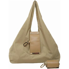 Portachiavi Borsa tote in pelle pieghevole Mini borsa con anello portachiavi