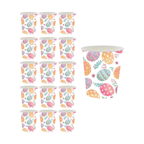 Oster-Papiergeschirr-Set, 16-teilig 1
