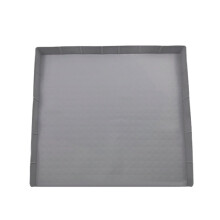Χαλί Συσκευής Σιλικόνης 60x60cm Γκρι Μαύρο
