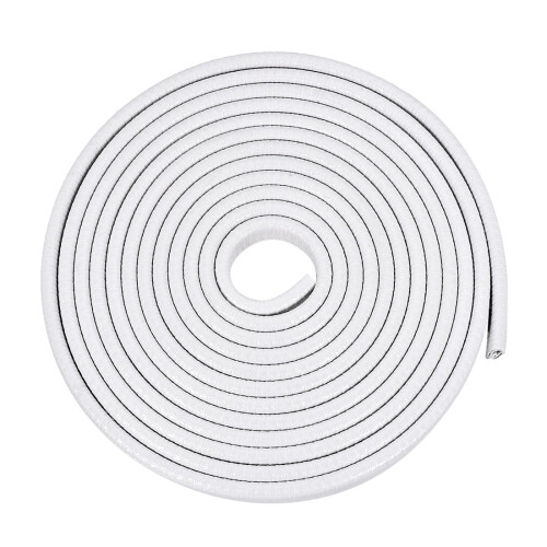 Vit PVC U-profilkantlist 5M1–3,5mm