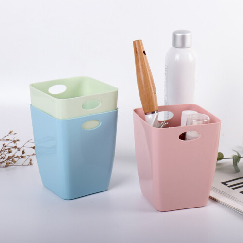 Ροζ μικρός κάδος απορριμμάτων με περιστρεφόμενο καπάκι, 1,5 λίτρου