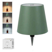 Lampe bouteille LED sans fil à commande tactile – 3 couleurs et