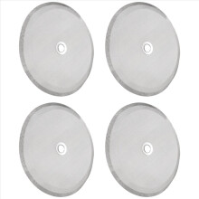 Filtres à café en acier inoxydable, maille 10 cm, lot de 4