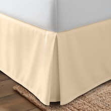 Bettrock für Queensize-Betten aus gebürsteter Mikrofaser mit 40 cm Fallhöhe