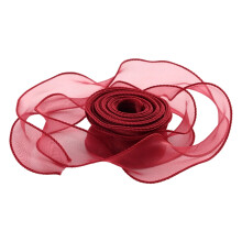 Rotes Meerjungfrauen-Wellen-Netzband, 4 cm x 9 m