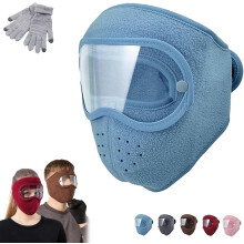 Thermisch fleece gezichtsmasker met afneembare bril