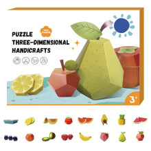 3D Origami Boekset met Fruitpatronen, 16 Stukjes