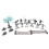 5Ensembles Miniatures Plastique Jeu Décor Médiévale 1