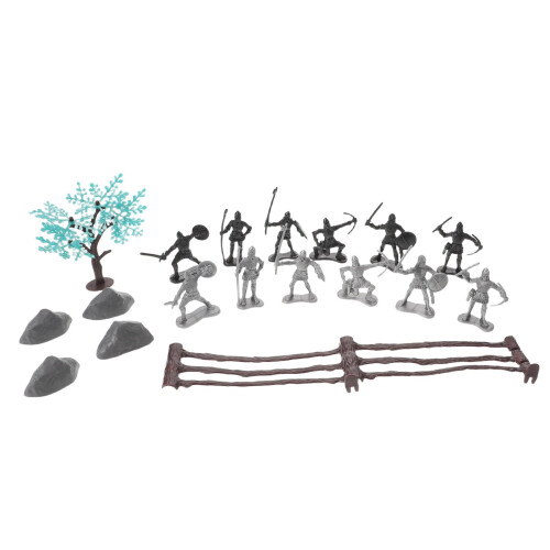 5Ensembles Miniatures Plastique Jeu Décor Médiévale